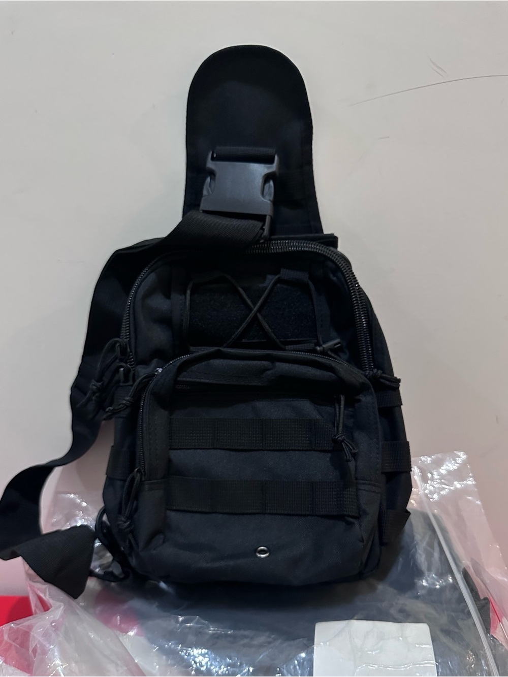 Men's Tactical Sling Bag - Black